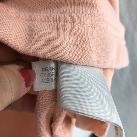 adidas  Blush Pink on Pink Sport ID Round Hem Hoodie size S - Picture 9 of 13